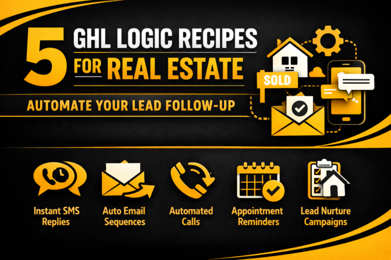 5 GHL Logic Recipes for Real Estate: Automate Your Lead Follow-Up