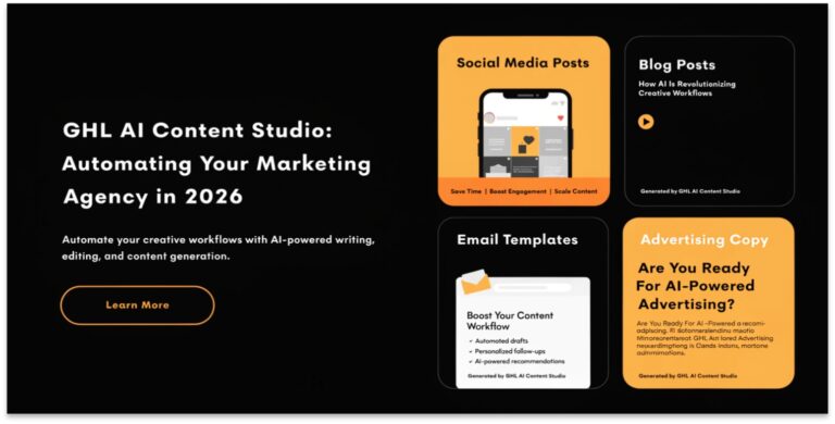 GHL AI Content Studio: Automating Your Marketing Agency in 2026