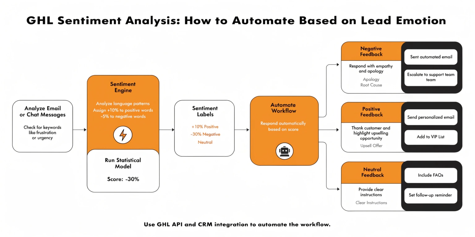GHL Sentiment Analysis: How to Automate Based on Lead Emotion