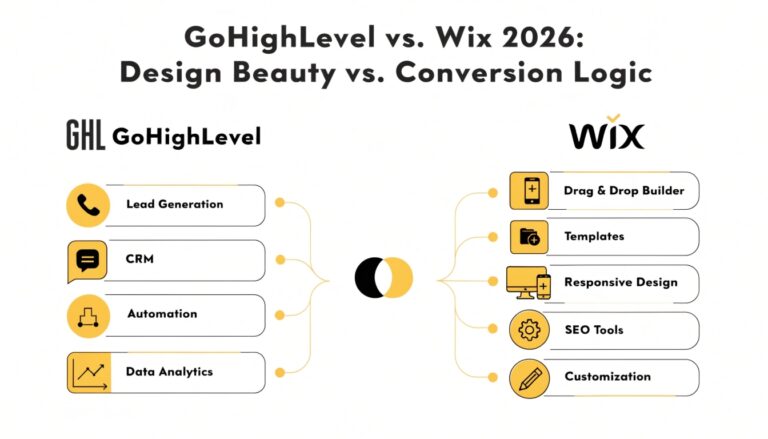 GoHighLevel vs. Wix 2026: Design Beauty vs. Conversion Logic
