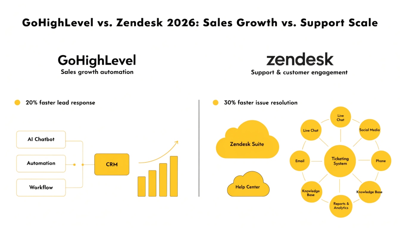 GoHighLevel vs. Zendesk 2026: Sales Growth vs. Support Scale