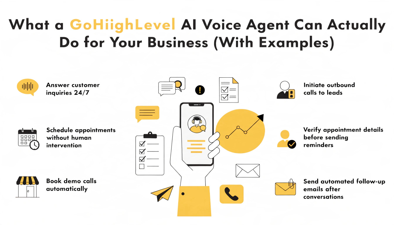 What a GoHighLevel AI Voice Agent Can Actually Do for Your Business (With Examples)